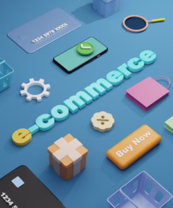 e commerce 3D illustration